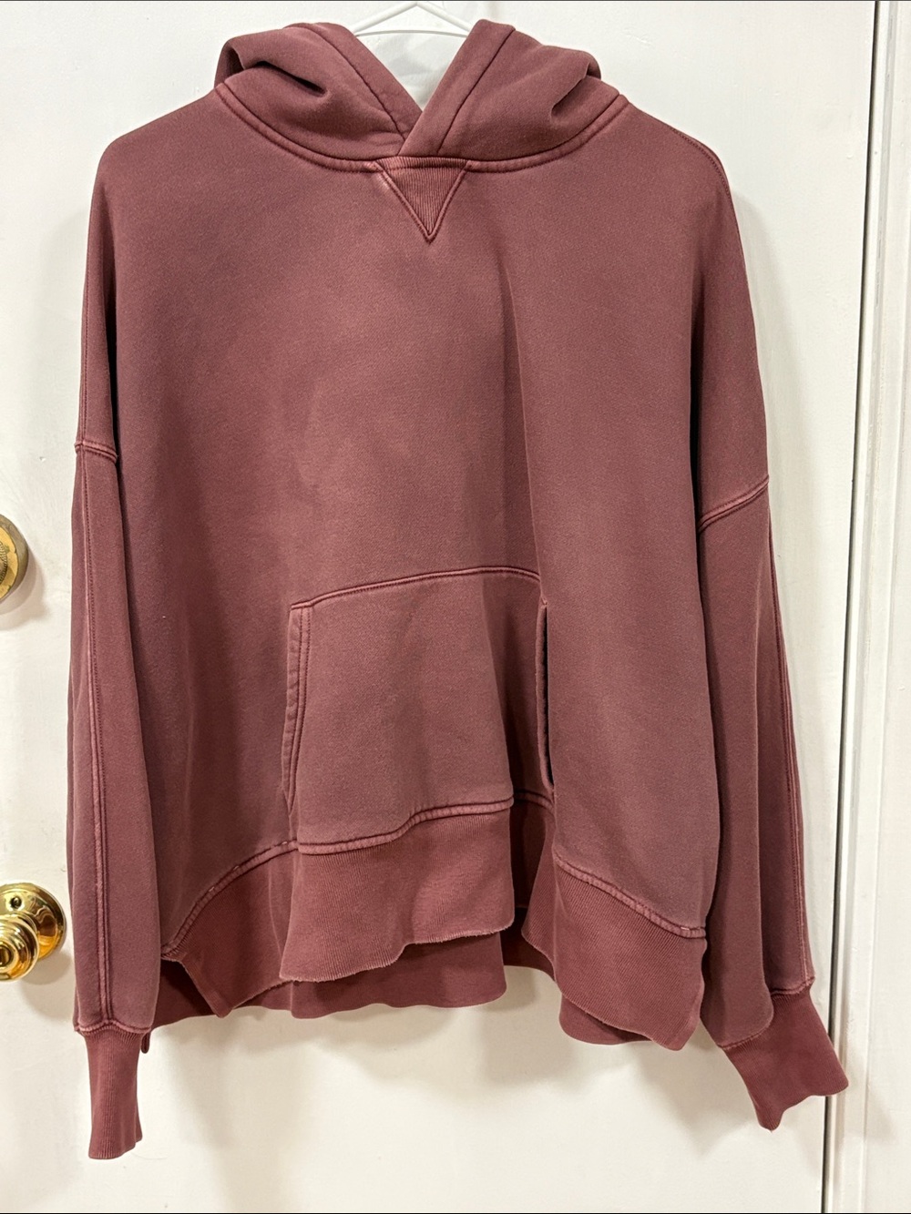 Abercrombie & Fitch Oversized Hoodie in Dusty Mauve